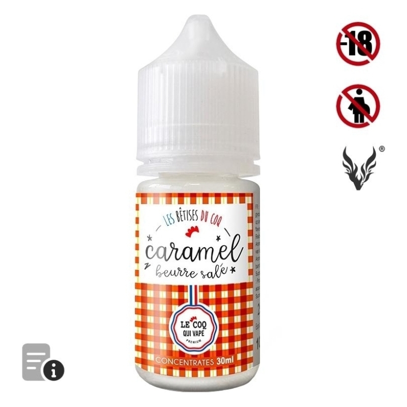 Arôme Caramel beurre salé 30ml de Le Coq Qui Vape