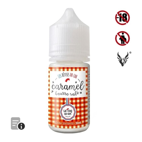 Arôme Caramel beurre salé 30ml de Le Coq Qui Vape
