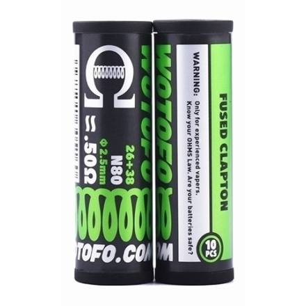Fused Clapton Coils 26+38G de Wotofo