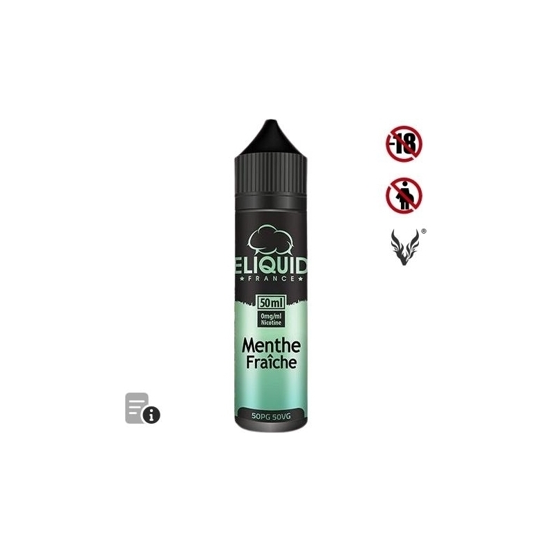 E-liquide Menthe Fraîche 50ml de Eliquid France