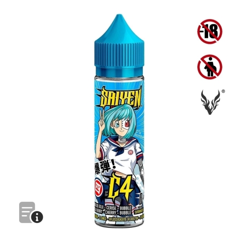 E-liquide C4 50ml de Saiyen Vapors E-liquide C4 50ml de Saiyen Vapors