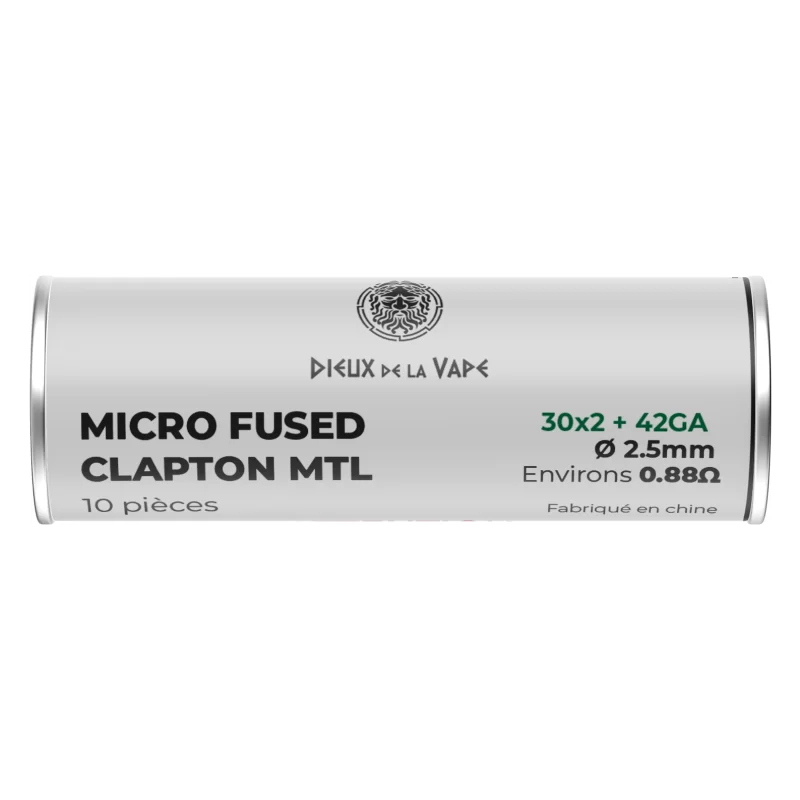 Micro Fused Clapton MTL Ni80 0.88Ω