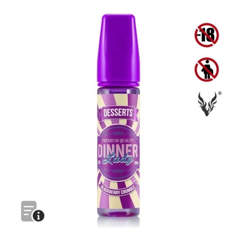 E-liquide Blackberry Crumble 50ml de Dinner Lady E-liquide Blackberry Crumble 50ml de Dinner Lady