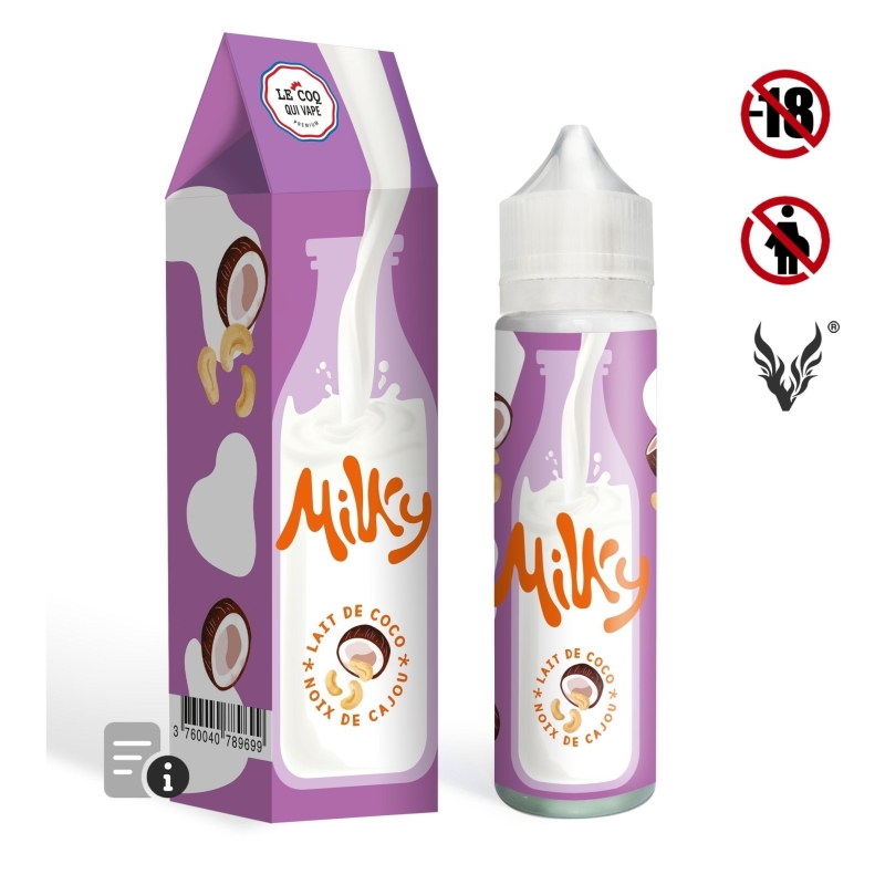 E-liquide Lait de Coco Noix de Cajou 50ml de Milky