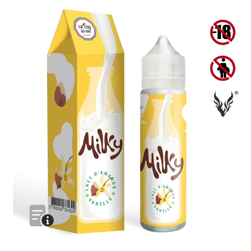 E-liquide Lait d'Amande Vanille 50ml de Milky