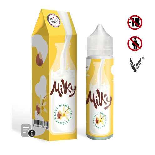 E-liquide Lait d'Amande Vanille 50ml de Milky E-liquide Lait d'Amande Vanille 50ml de Milky