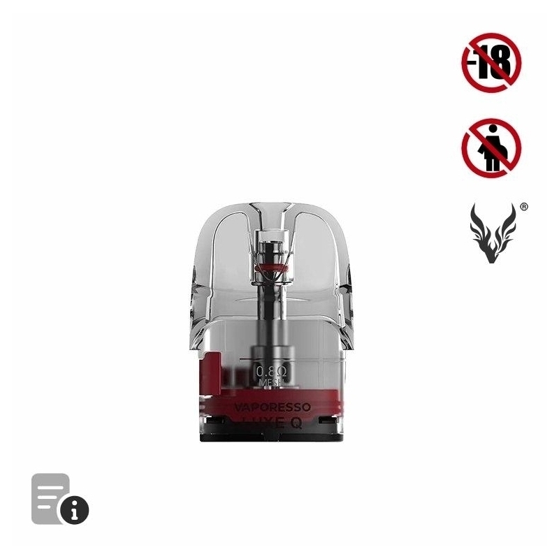 Cartouche Luxe Q 0.8 ohm de Vaporesso