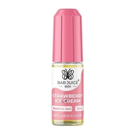 E-liquide Strawberry Ice Cream Sels de Nicotine 10ml de Bar Juice 5000