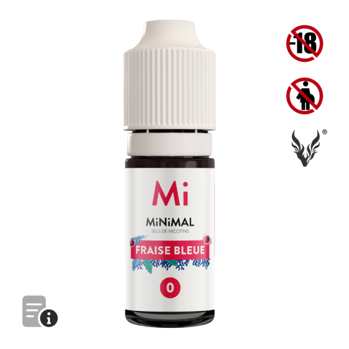 Eliquide Fraise Bleue 10ml de MiNiMAL Eliquide Fraise Bleue 10ml de MiNiMAL