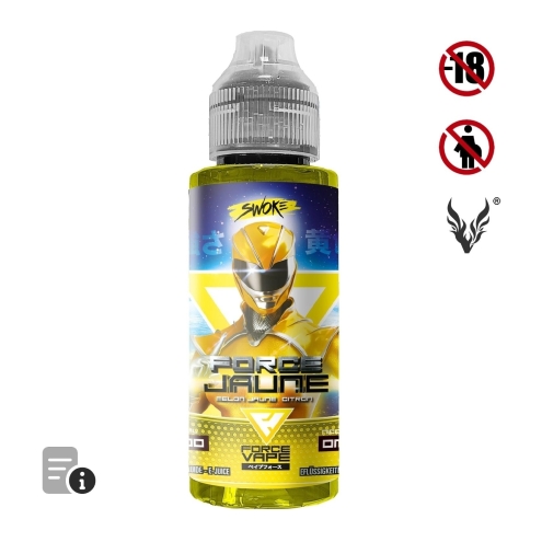 E-liquide Force Jaune 100ml de Force Vape par Swoke E-liquide Force Jaune 100ml de Force Vape par Swoke