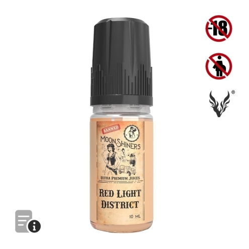 E-liquide Red Light District 10ml de Moonshiners par Lips E-liquide Red Light District 10ml de Moonshiners par Lips