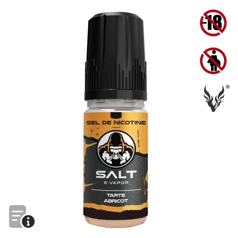Eliquide Tarte Abricot 10ml de Salt E-vapor