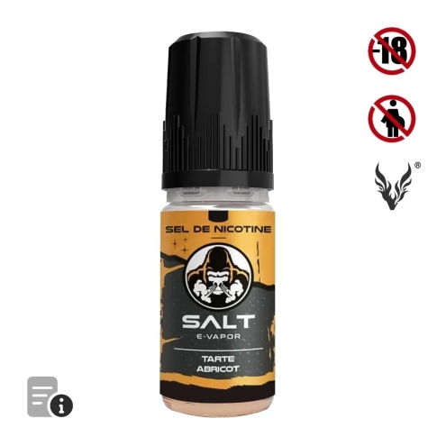 Eliquide Tarte Abricot 10ml de Salt E-vapor