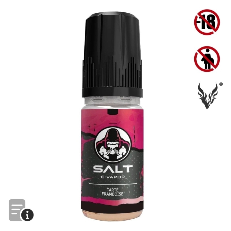 Eliquide Tarte Framboise 10ml de Salt E-vapor