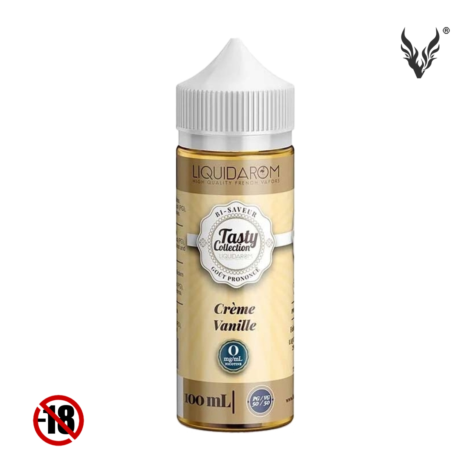 E-liquide Crme Vanille 100ml de Tasty Collection
