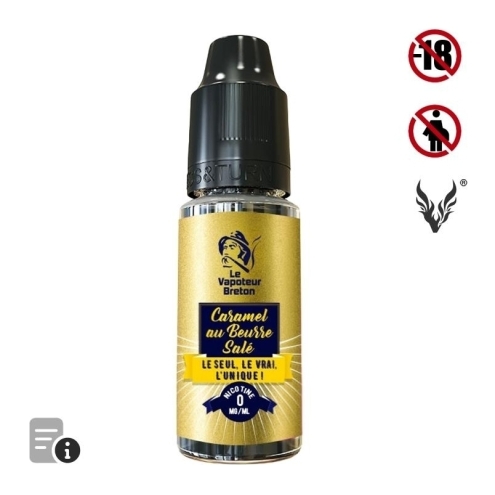E-liquide Caramel Beurre Salé de Le Vapoteur Breton E-liquide Caramel Beurre Salé de Le Vapoteur Breton