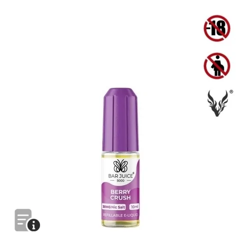 E-liquide Berry Crush Sels de Nicotine 10ml de Bar Juice 5000 E-liquide Berry Crush Sels de Nicotine 10ml de Bar Juice 5000