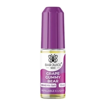 E-liquide Grape Gummy Bear Sels de Nicotine 10ml de Bar Juice 5000