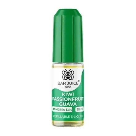 E-liquide Kiwi Passion Fruit Guava Sels de Nicotine 10ml de Bar Juice 5000
