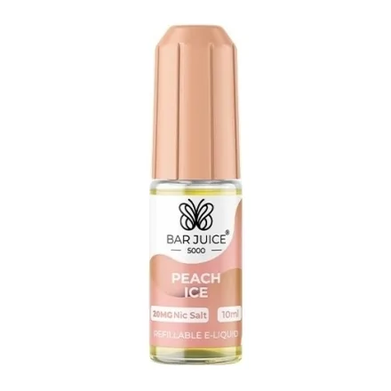 E-liquide Peach Ice Sels de Nicotine 10ml de Bar Juice 5000