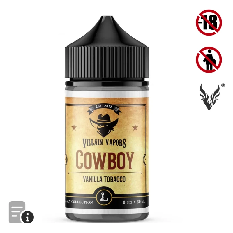 E-liquide Cowboy 50ml de Villain Vapors