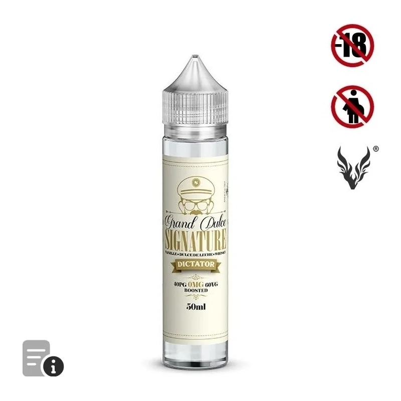 E-liquide Grand Dulce Signature 50ml de Dictator par Savourea