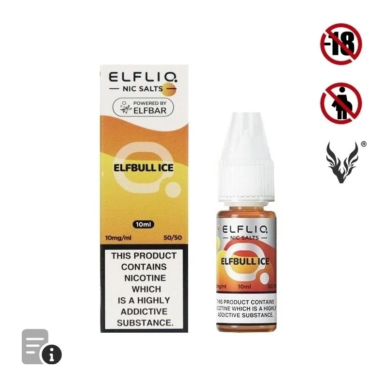 E-liquide Elfbull Ice Sels de Nicotine 10ml de ElfLiq par ElfBar