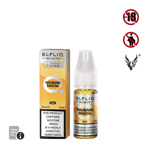 E-liquide Rhubarb Snoow Sels de Nicotine 10ml de ElfLiq par ElfBar