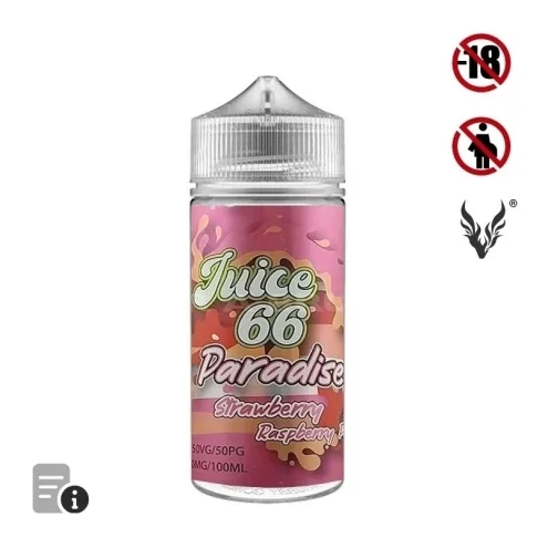 E-liquide Strawberry Raspberry Peach 100ml de Juice 66 Paradise par VapAir E-liquide Strawberry Raspberry Peach 100ml de Juice 66 Paradise par VapAir
