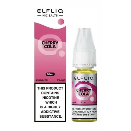 E-liquide Cherry Cola Sels de Nicotine 10ml de Elfliq par ElfBar
