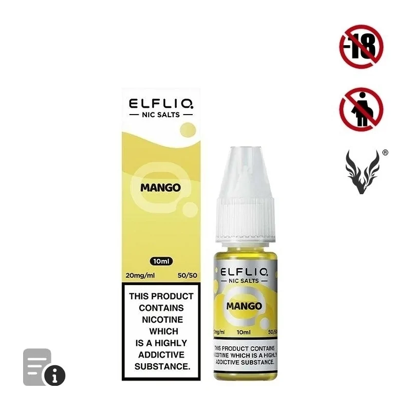 E-liquide Mango Sels de Nicotine 10ml de Elfliq par ElfBar