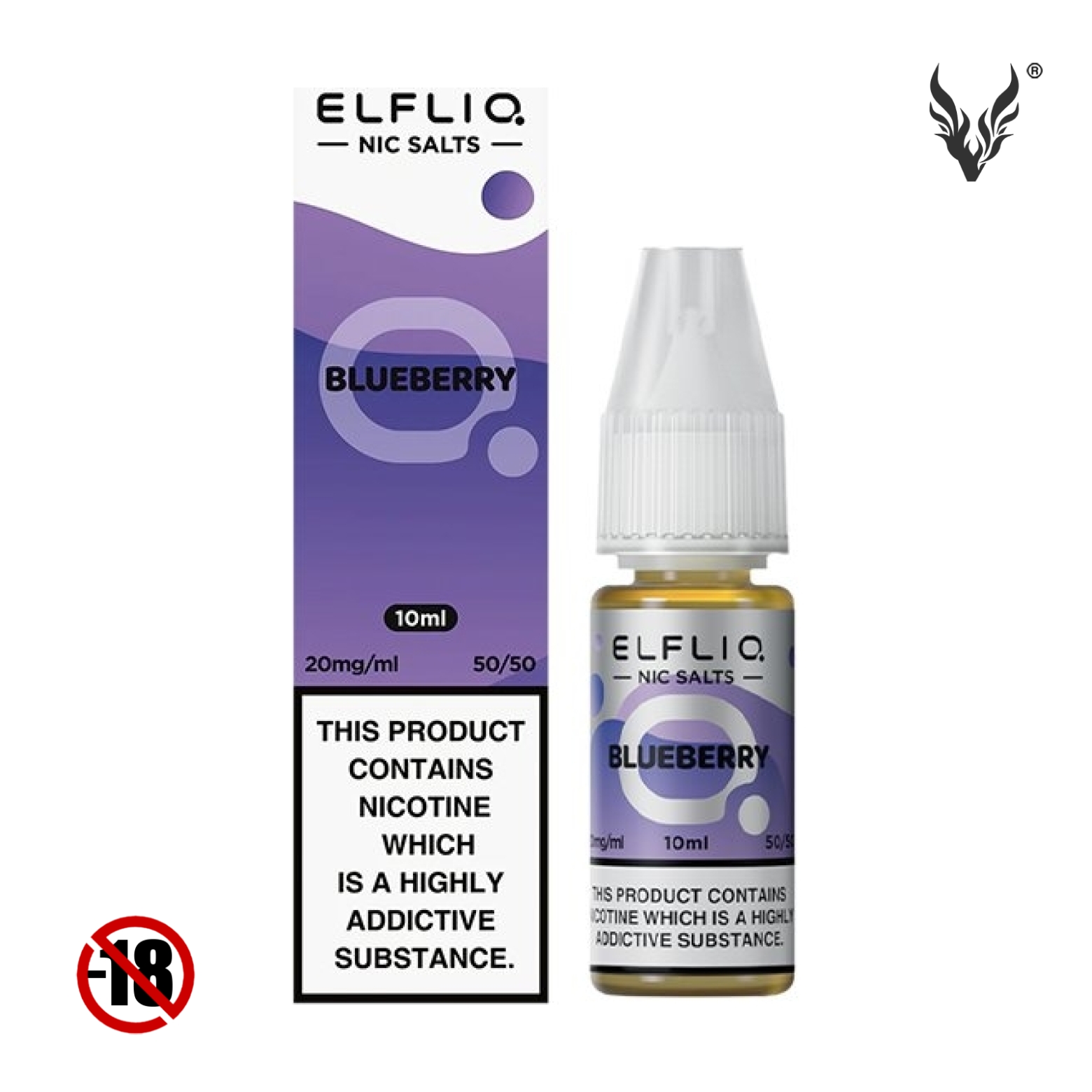 E-liquide Blueberry Sels de Nicotine 10ml de Elfliq par ElfBar