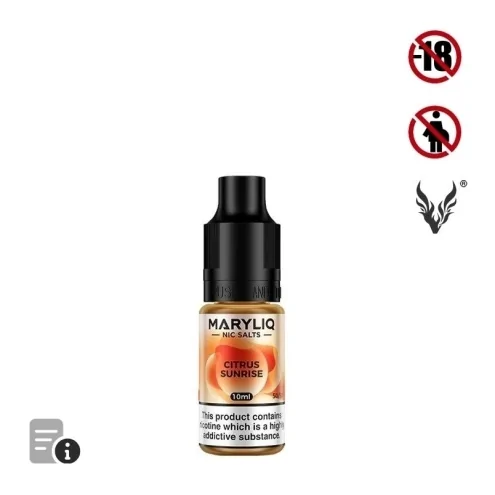 E-liquide Citrus Sunrise Sels de Nicotine 10ml de de MaryLiq par ElfBar