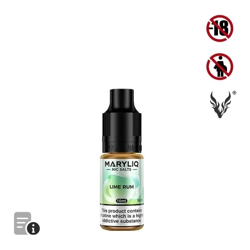 E-liquide Lime Rum Sels de Nicotine 10ml de MaryLiq par ElfBar