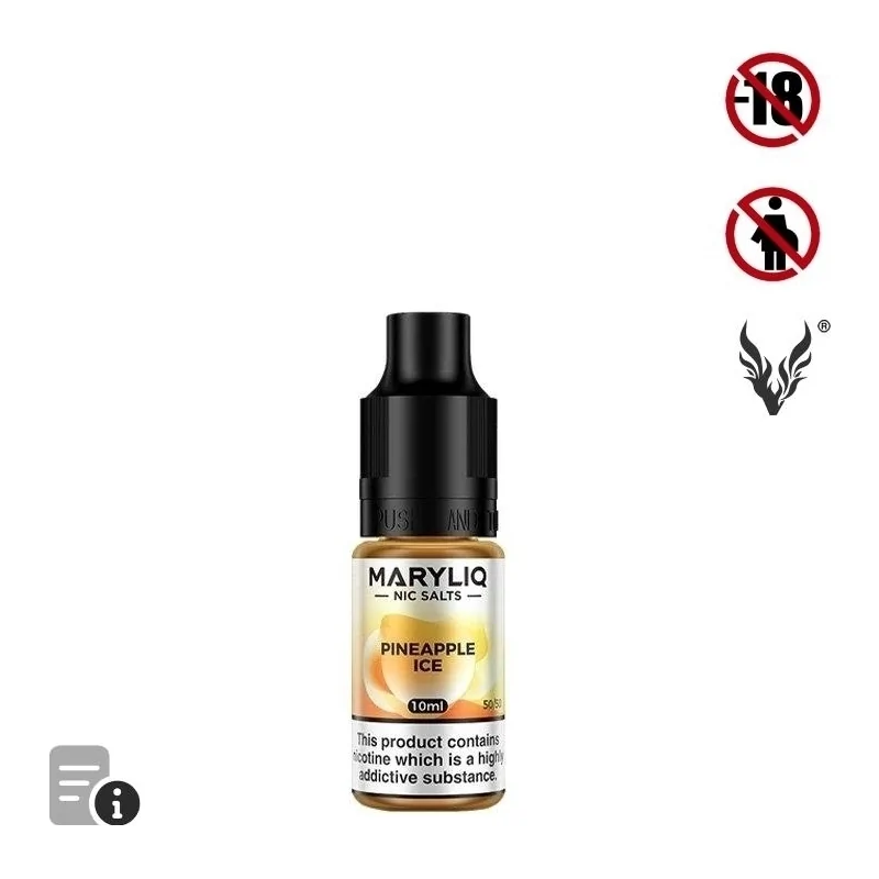 E-liquide Pineapple Ice Sels de Nicotine 10ml de MaryLiq par ElfBar