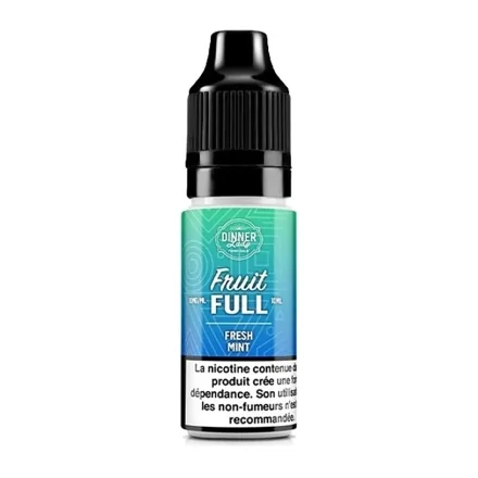 E-liquide Fresh Mint Sels de Nicotine 10ml de Dinner Lady Full Fruit