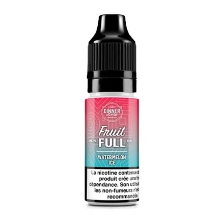E-liquide Watermelon Ice Sels de Nicotine 10ml de Dinner Lady Full Fruit