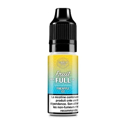 E-liquide Pineapple Ice Sels de Nicotine 10ml de Dinner Lady Full Fruit