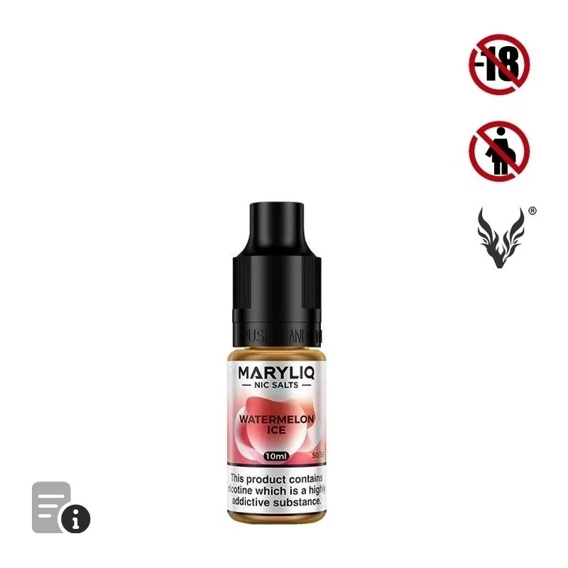 E-liquide Watermelon Ice Sels de Nicotine 10ml de MaryLiq par ElfBar