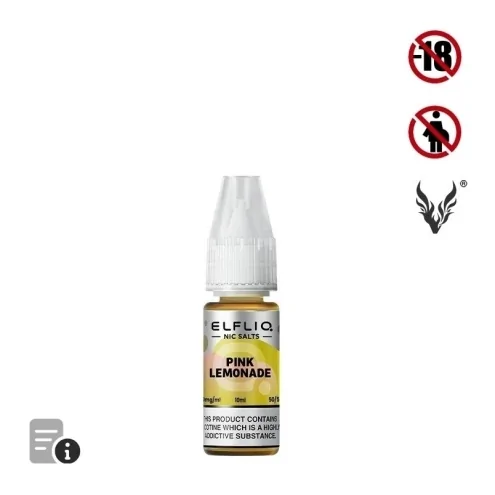 E-liquide Pink Lemonade Sels de Nicotine 10ml de ElfLiq par ElfBar