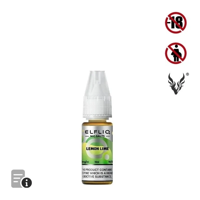 E-liquide Lemon Lime Sels de Nicotine 10ml de ElfLiq par ElfBar