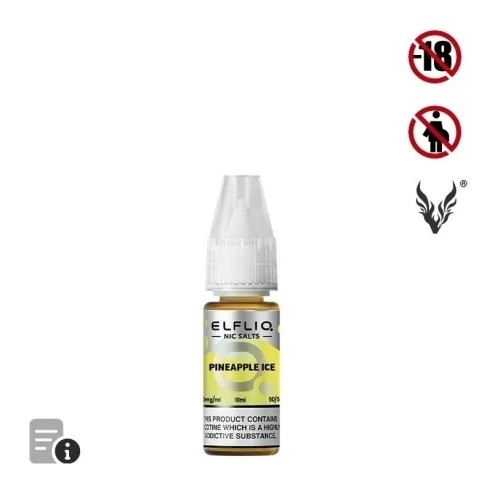 E-liquide Pineapple Ice Sels de Nicotine 10ml de ElfLiq par ElfBar