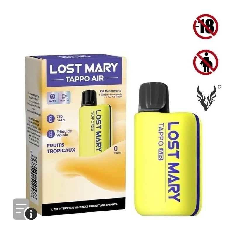 Puff Tappo Air Fruits Tropicaux de Lost Mary