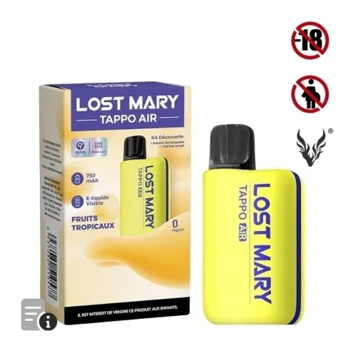 Puff Tappo Air Fruits Tropicaux de Lost Mary Puff Tappo Air Fruits Tropicaux de Lost Mary