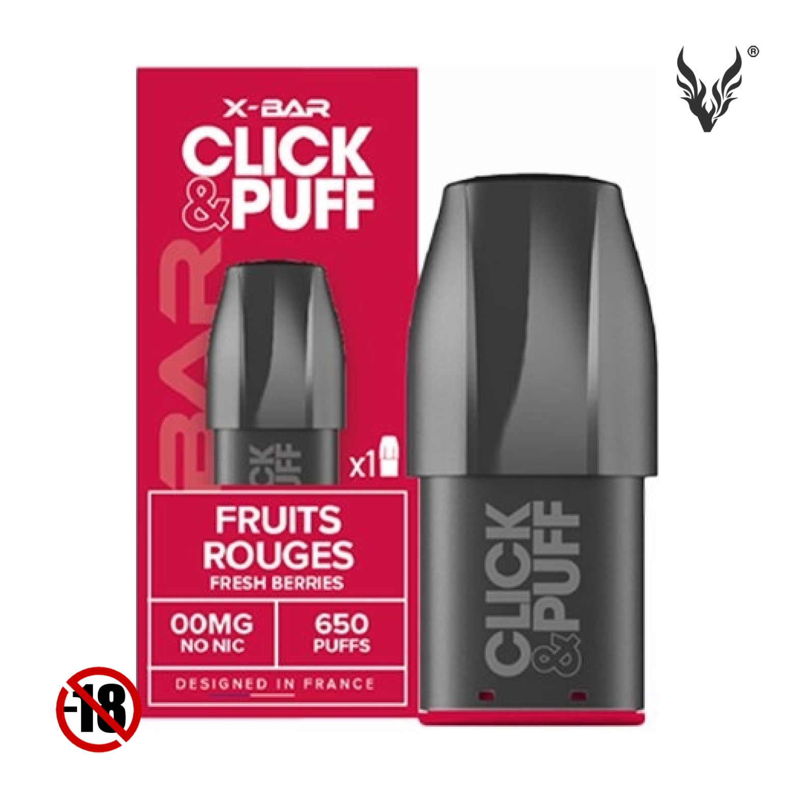 Cartouche Click & Puff Fresh Berry de X-Bar
