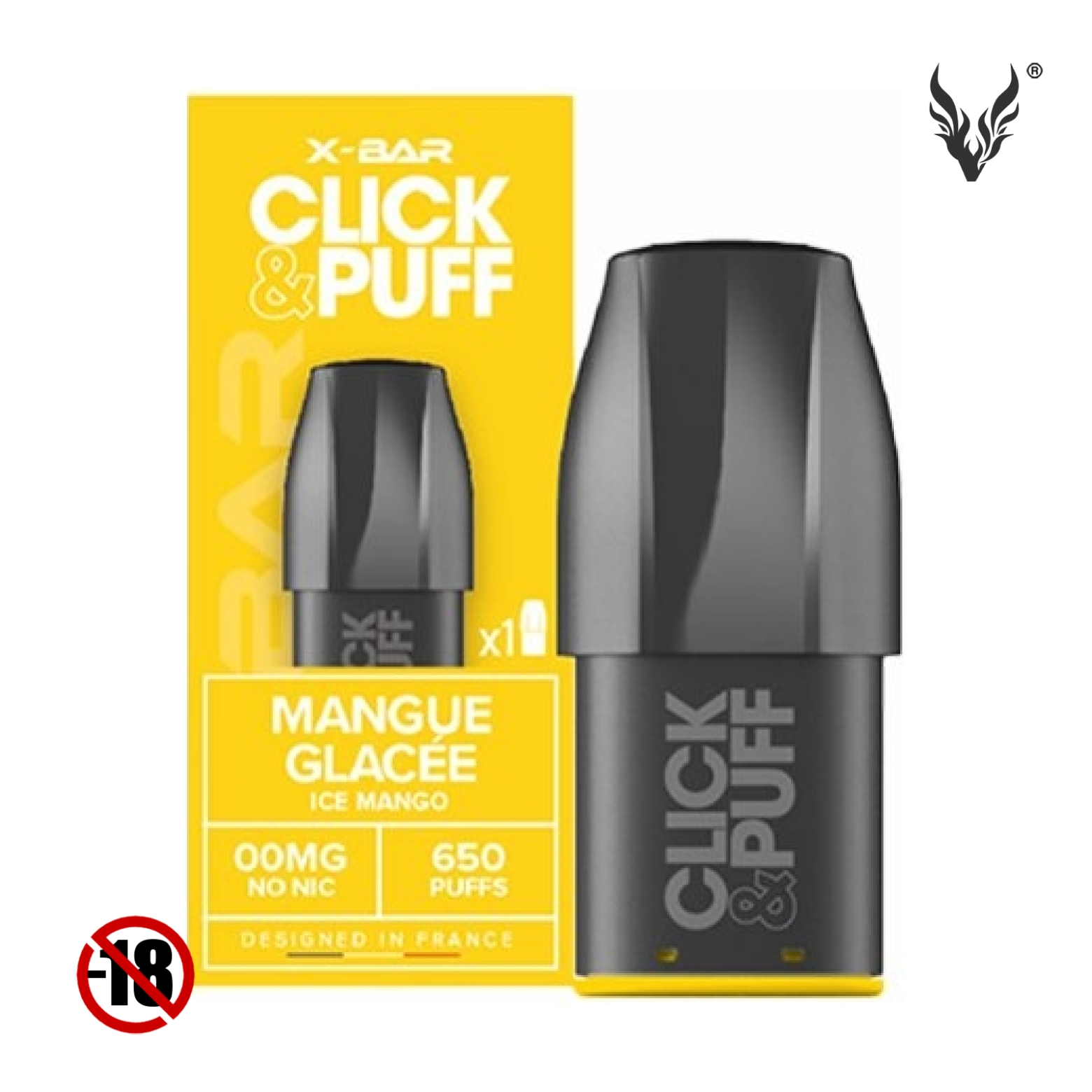 Cartouche Click & Puff Ice Mango de X-Bar