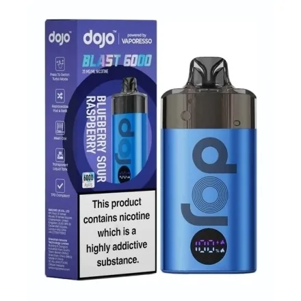 Puff Blast 6000 Blueberry Sour Raspberry Dojo de Vaporesso