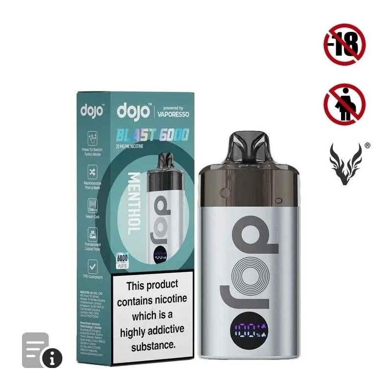 Puff Blast 6000 Menthol Dojo de Vaporesso