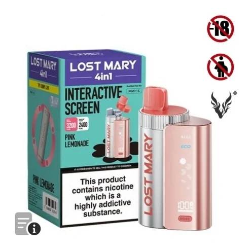 Puff Pink Lemonade 4in1 de Lost Mary Puff Pink Lemonade 4in1 de Lost Mary