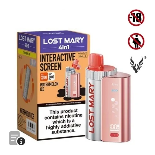 Puff Watermelon Ice 4in1 de Lost Mary Puff Watermelon Ice 4in1 de Lost Mary
